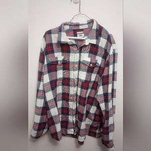 Old Navy Men's Long Sleeve Flannel Plaid Shirt, XXL